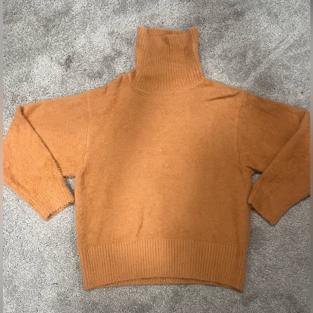 CALIA by Carrie Underwood Tan Turtleneck Sweater
